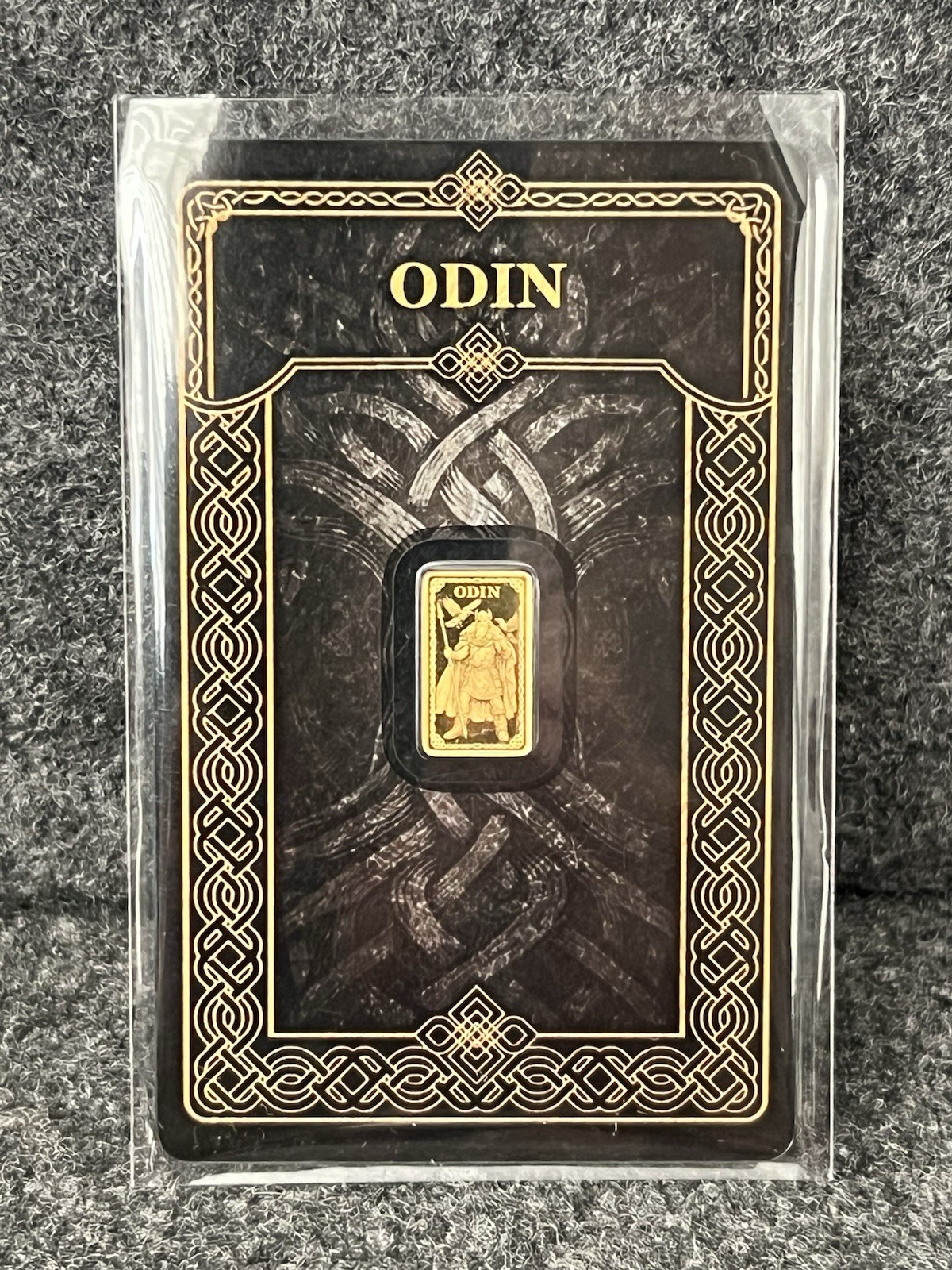 2026 ODIN Gods of Germania 1/100 oz .9999 Fine Gold Proof Minted Bar