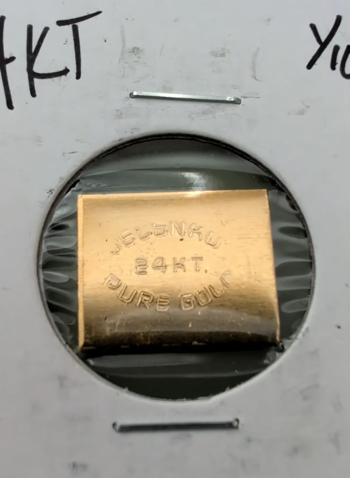 1/10 oz 24 Karat Gold Bar – Jelenko Dental Vintage Bar