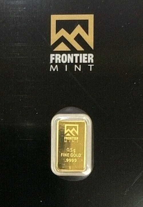 Frontier Mint .9999 Fine Gold Bar – In Assay Card Bullion