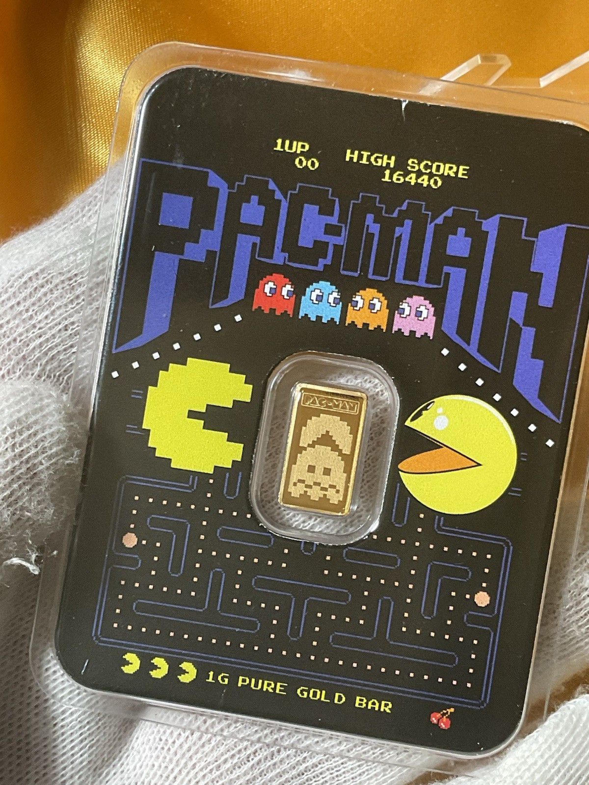 2025 PACMAN 45th ANNIVERSARY 1gr .9999 GOLD BAR IN TEP #2270 limited mintage