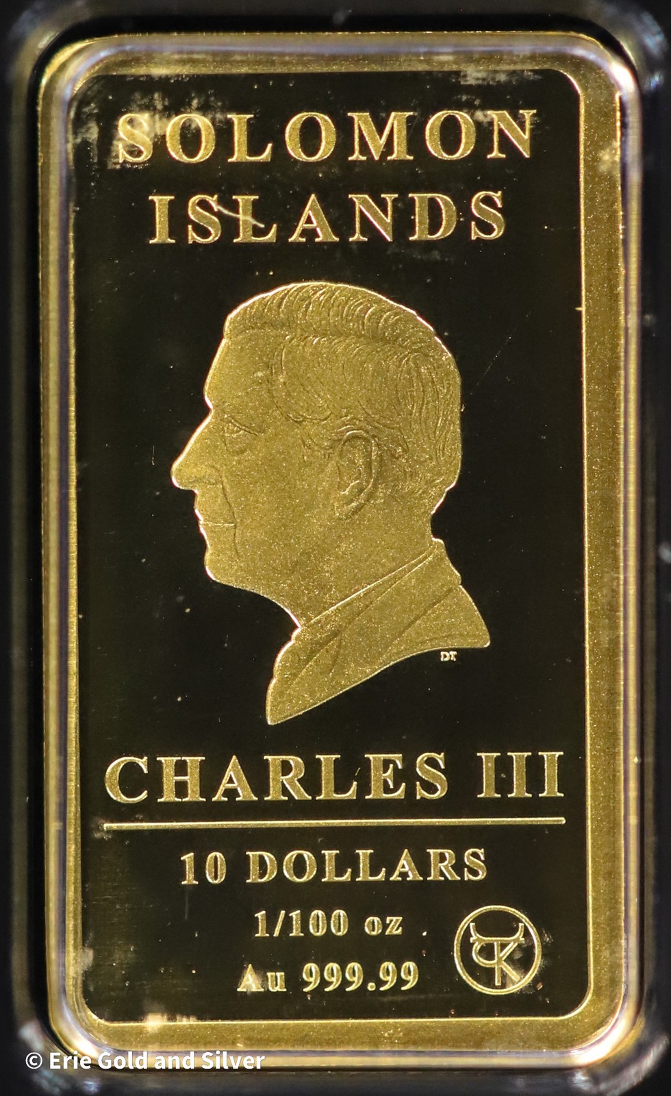 Solomon Islands Libertad Proof 1/100th oz Gold Bar