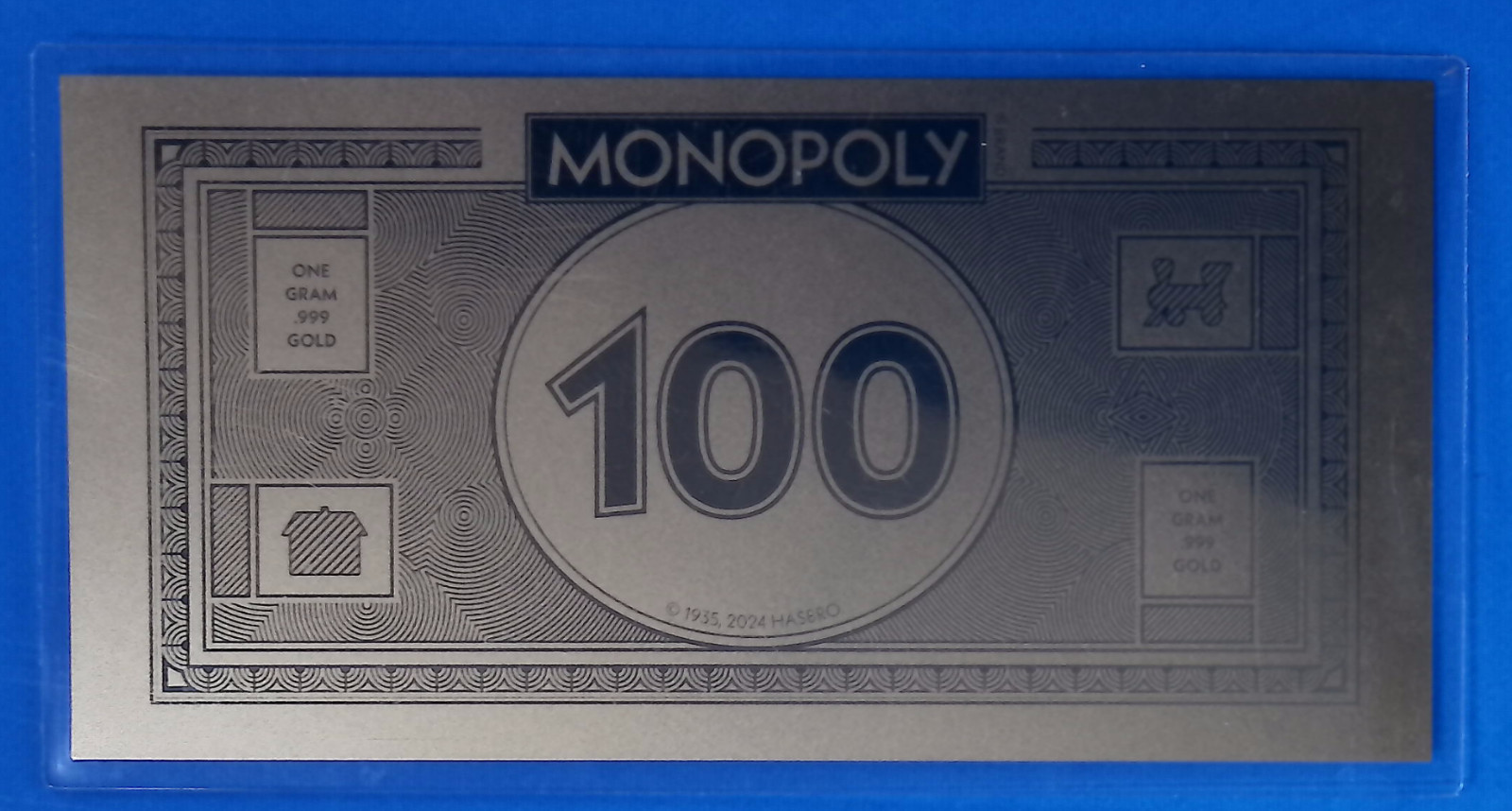 2024 Samoa Monopoly $100 Currency 1 Gram 999 Gold Note #0165 of 3000