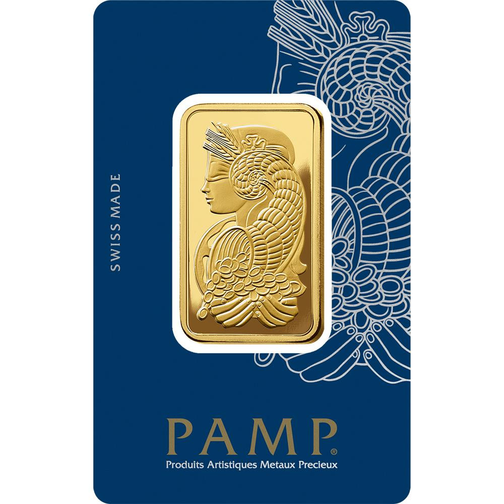1 oz Gold Bar PAMP Suisse Lady Fortuna Veriscan (In Assay) .9999 Fine Gold #A315