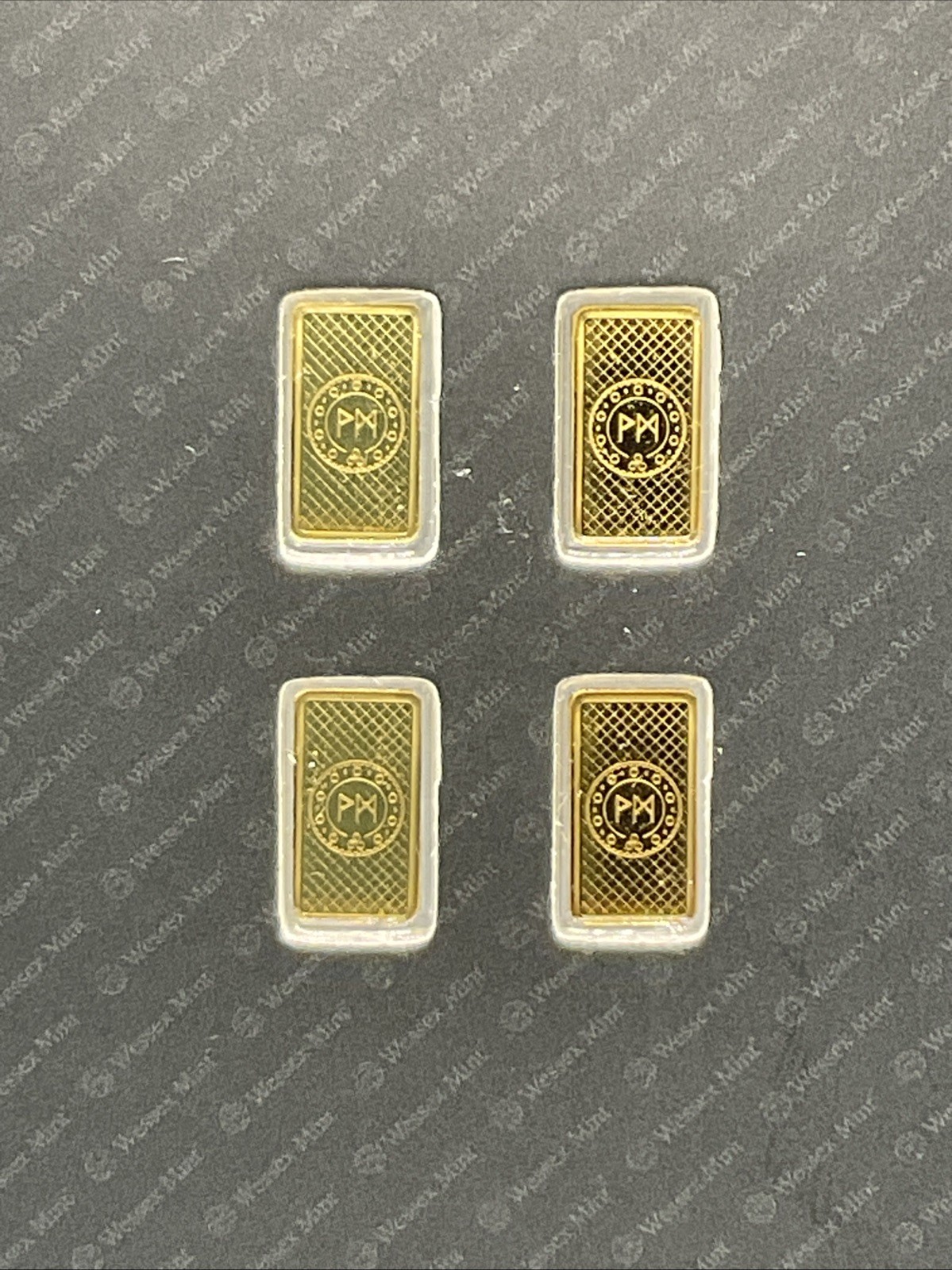 Wessex Mint – 4 X 1/200oz 999.9 Fine Gold Bar – 🐼Panda🐼 – Sealed Gold Bullion