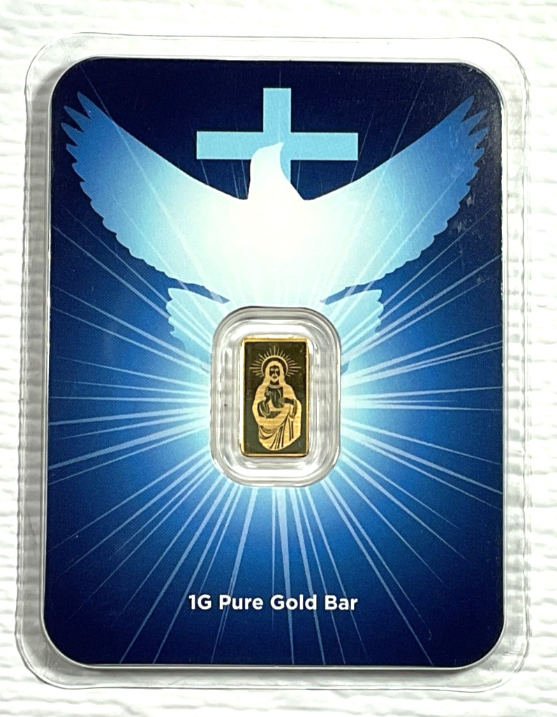 1 gram Gold Bar – Blessings of Jesus Christ (Dove & Cross TEP)