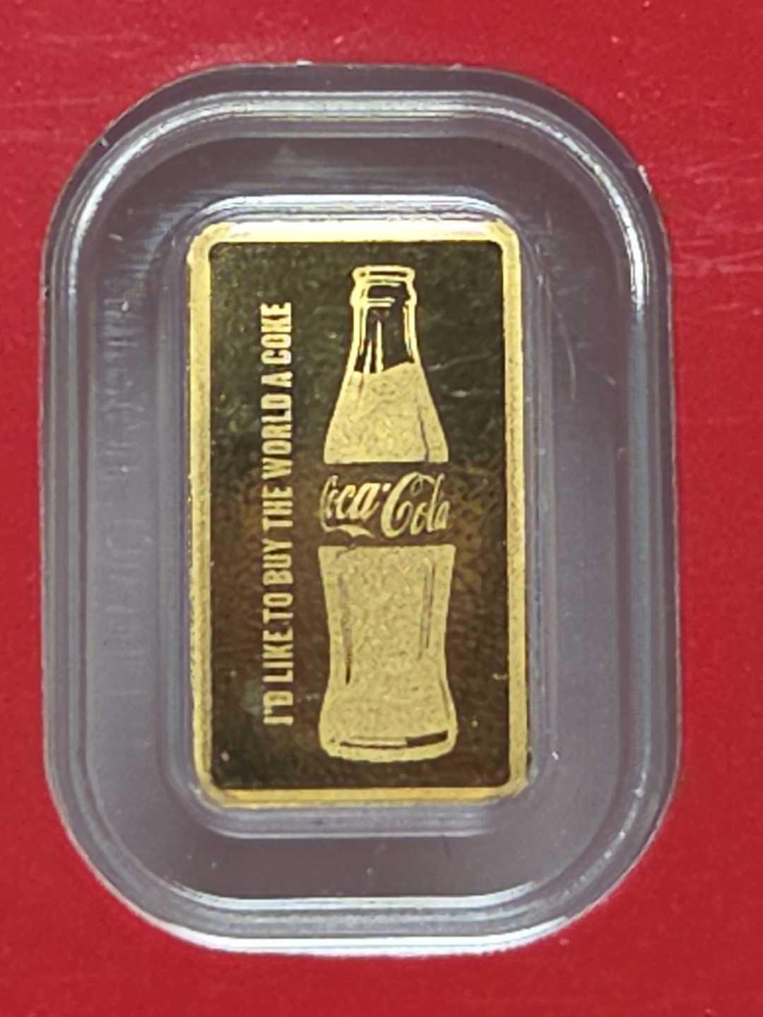 Coca-Cola 1/2 Gram .9999 Pure Gold Bar in Assay Package–Collectible Gold RTC167