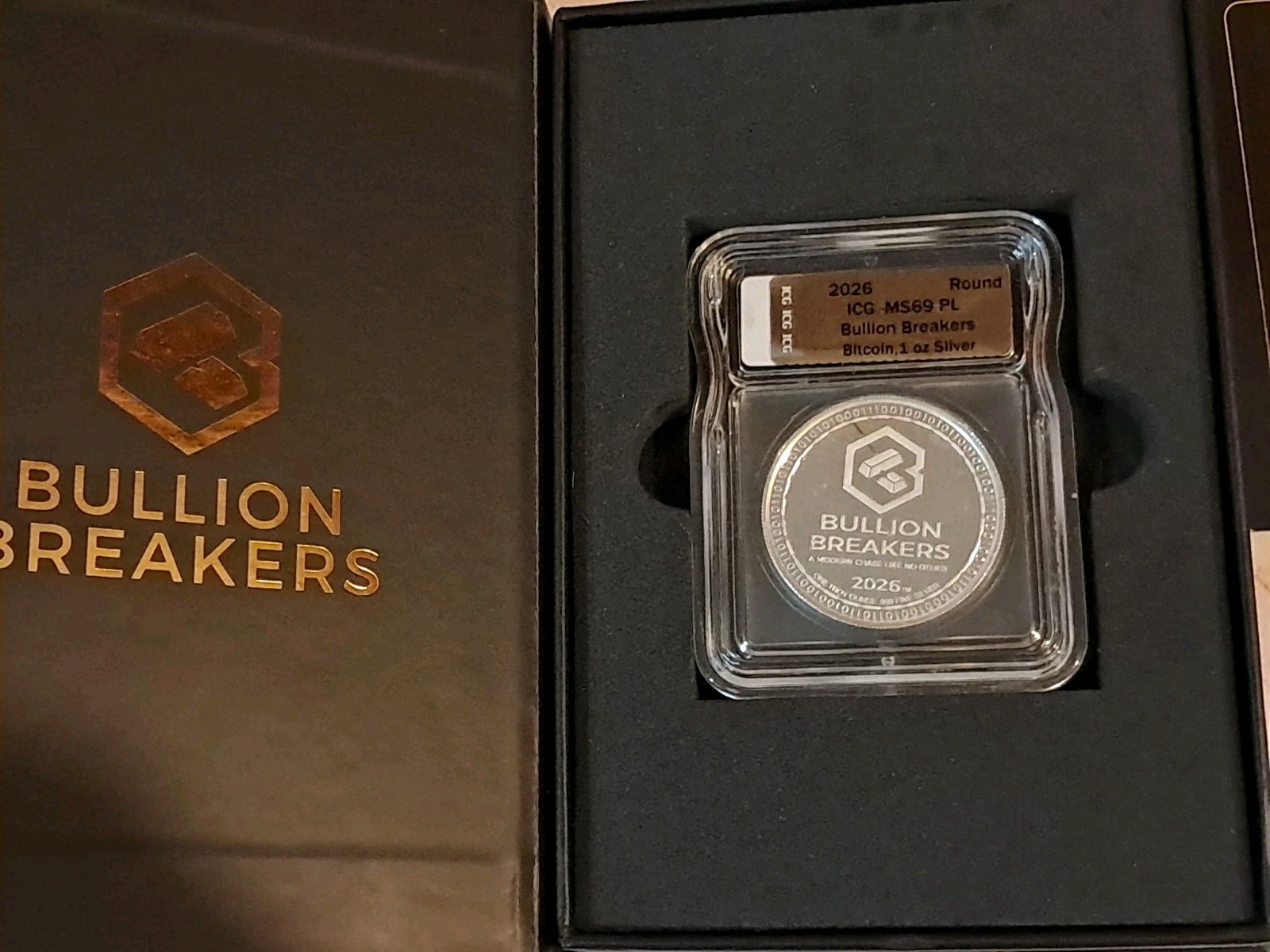 2026 Bullion Breakers – Series 2 Bullion X – 1oz Silver ICG MS69 PL Bitcoin
