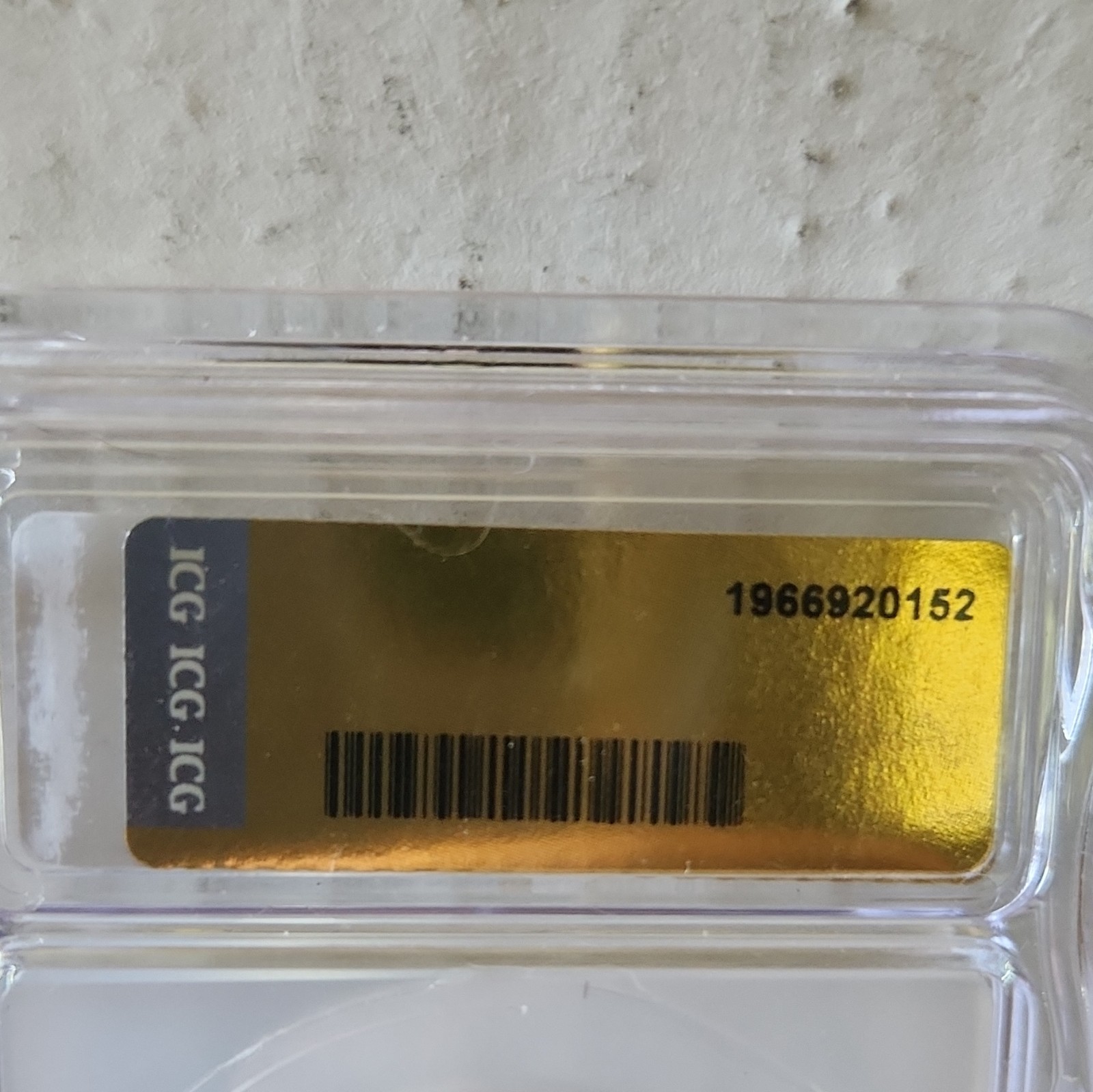 ICG MS70 PL Clean Ripz 1g .9999 Gold Round ND Slabbed 1 g Total