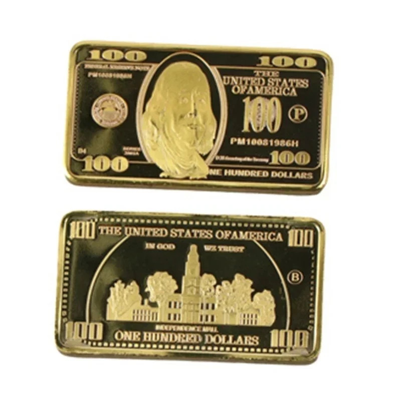 1 OZ – Gold USA 100 Dollar Bullion Bar . 999 Fine 24k….