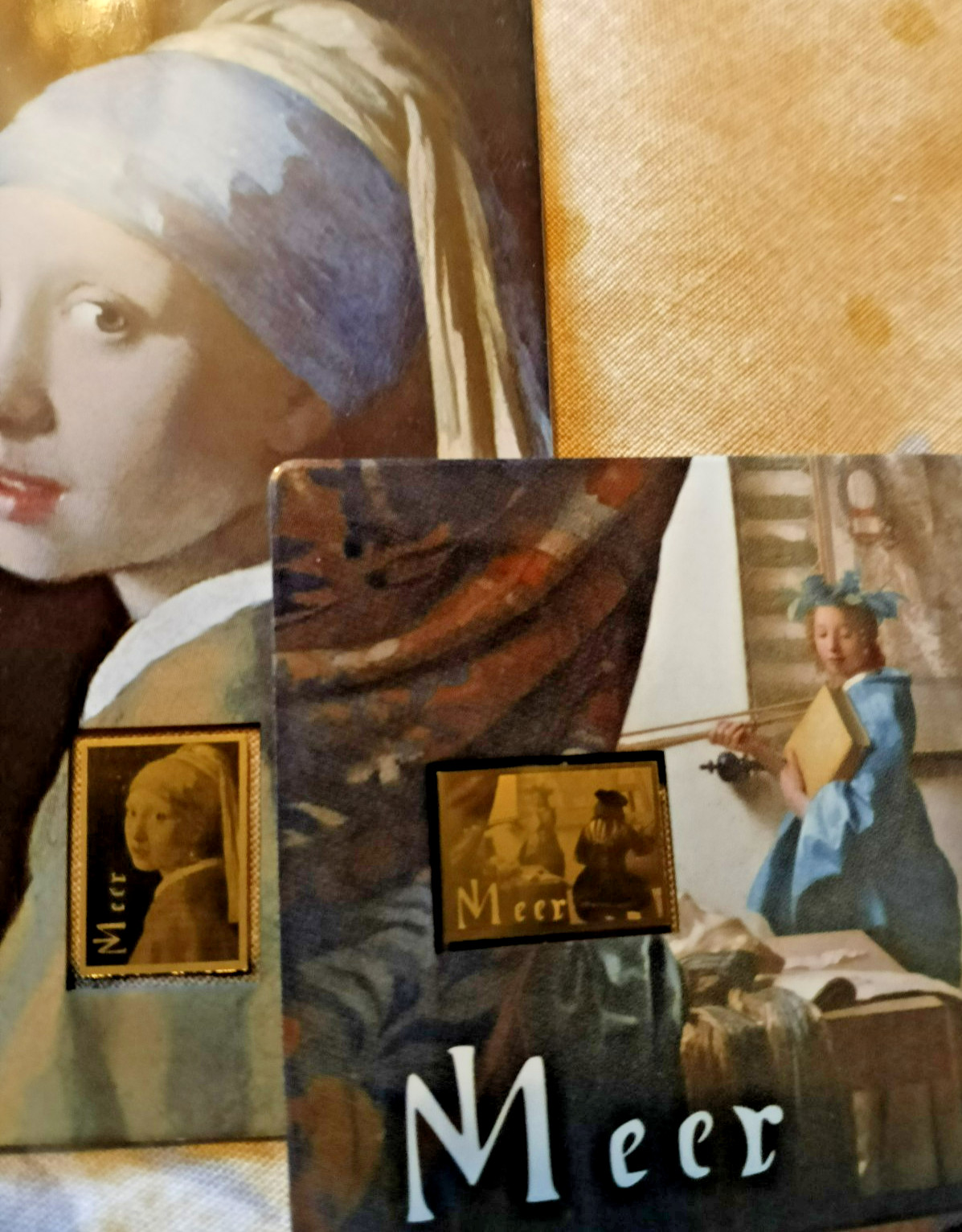 Johann Vermeer 2 x 1/1000 th oz gold bars where art masterpieces meet 24k gold