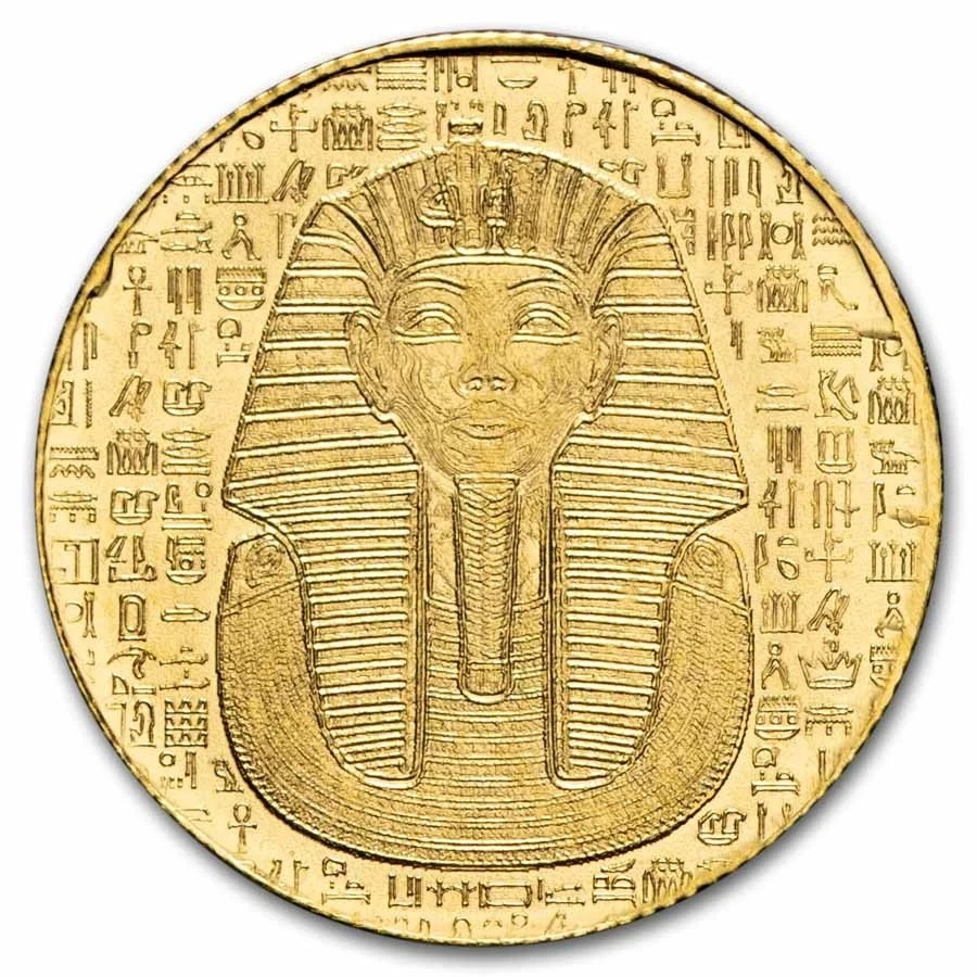 1/200th oz .9999 Gold Round: Egyptian King Tut .005 AGW – G200EKT