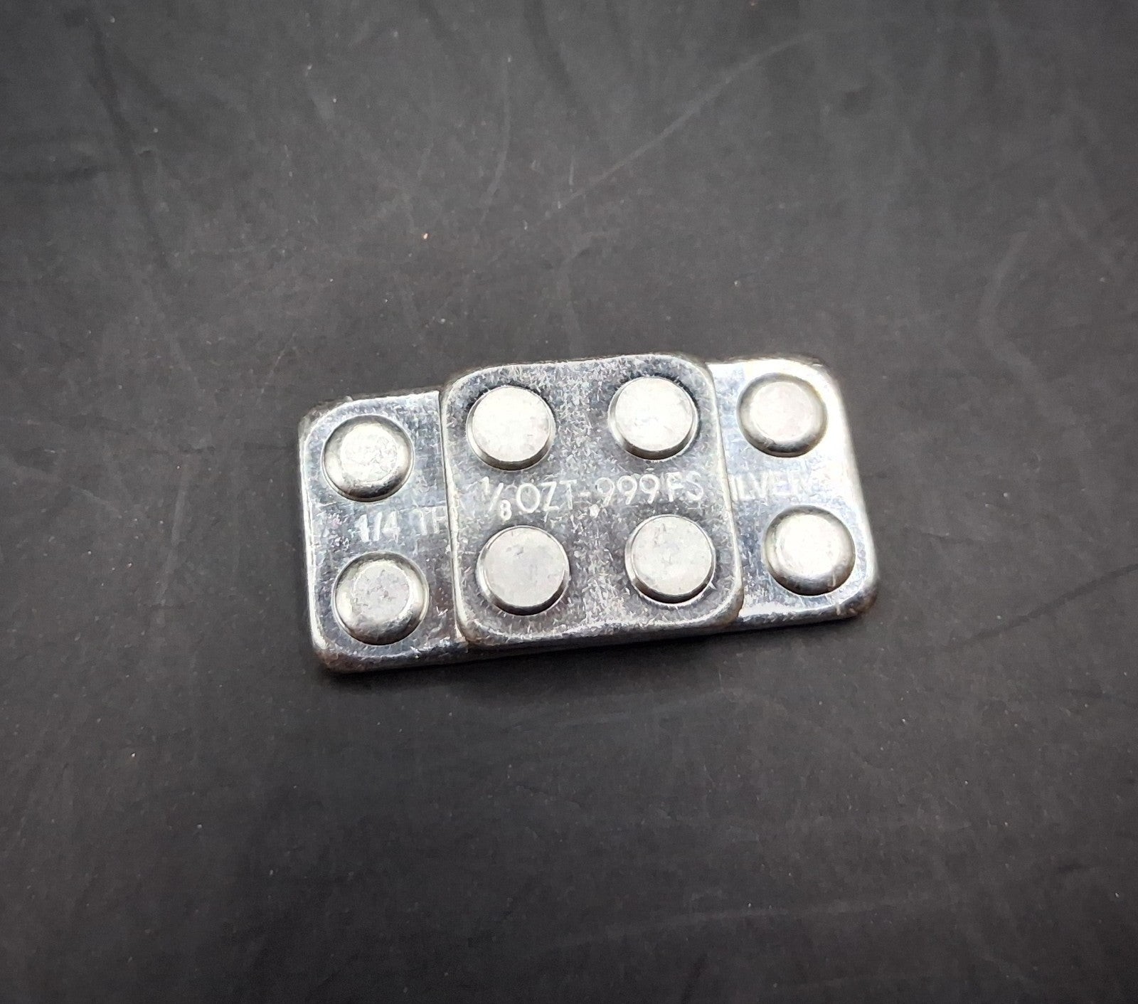 .999 Fine Silver Stackable Bar Set (1/4 oz + 1/8 oz) Bullion – Hand Poured Lot