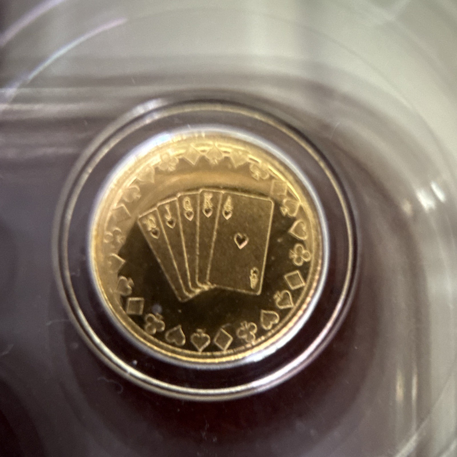 PCGS MS69 No Date Royal Flush 1/500 oz Gold Round .9999 Fine Gold