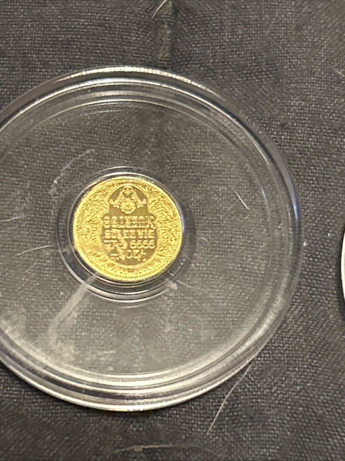 X2 1/200th .9999 Gold Rounds In Capsules Total of 2 Rounds