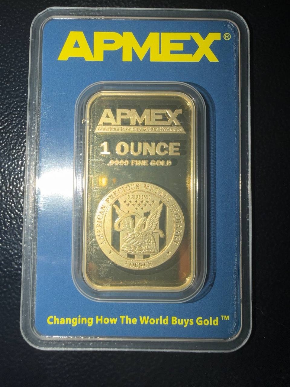 APMEX Gold Bar .9999 Fine 1 Oz, Sealed in Assay Card