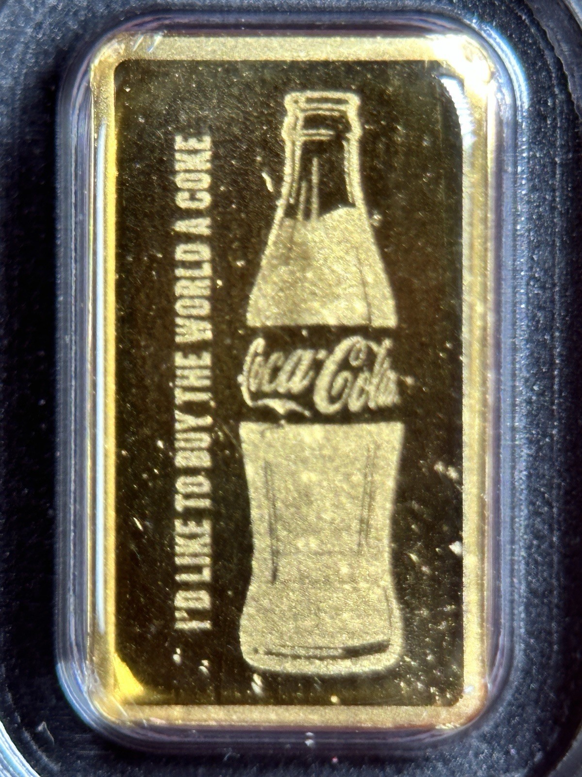 Coca‑Cola 1/2 Gram .9999 Gold Bar in Red Assay Card – Licensed And Collectible