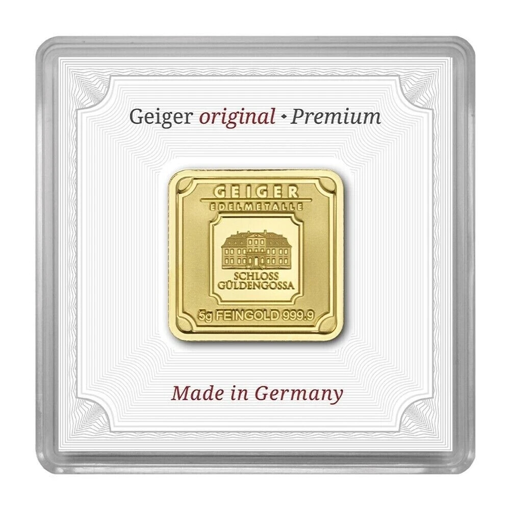 Geiger Edelmetalle Original 5 Gram Gold Bar – In Capsule