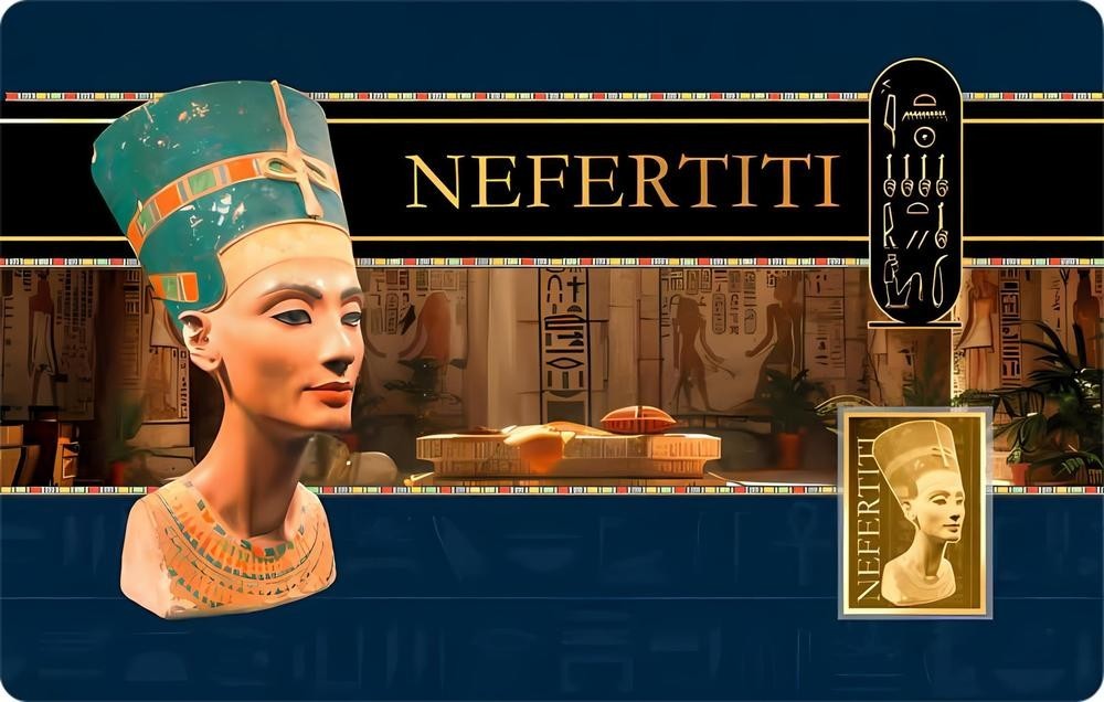 Egyptian Pharaohs collection 1/1000 Oz .999 Gold 5 coin cards in Album
