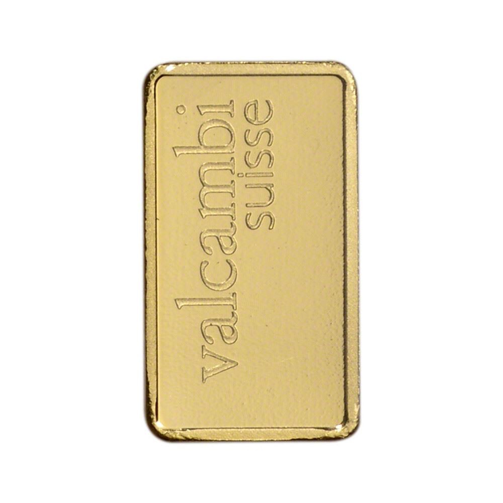 1 gram Gold Bar – Valcambi Suisse – 999.9 Fine in Sealed Assay
