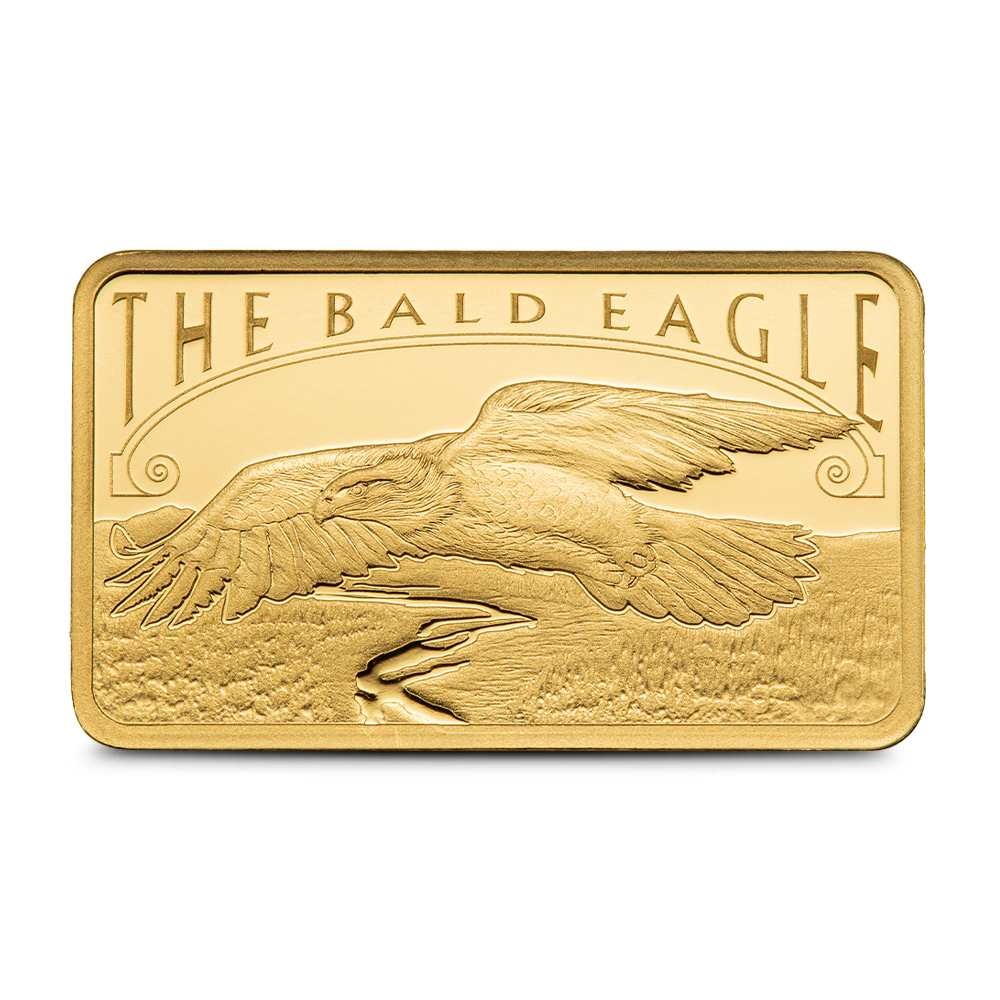 5 Gram PAMP Suisse America The Free Bald Eagle Gold Bar (New w/ Assay)