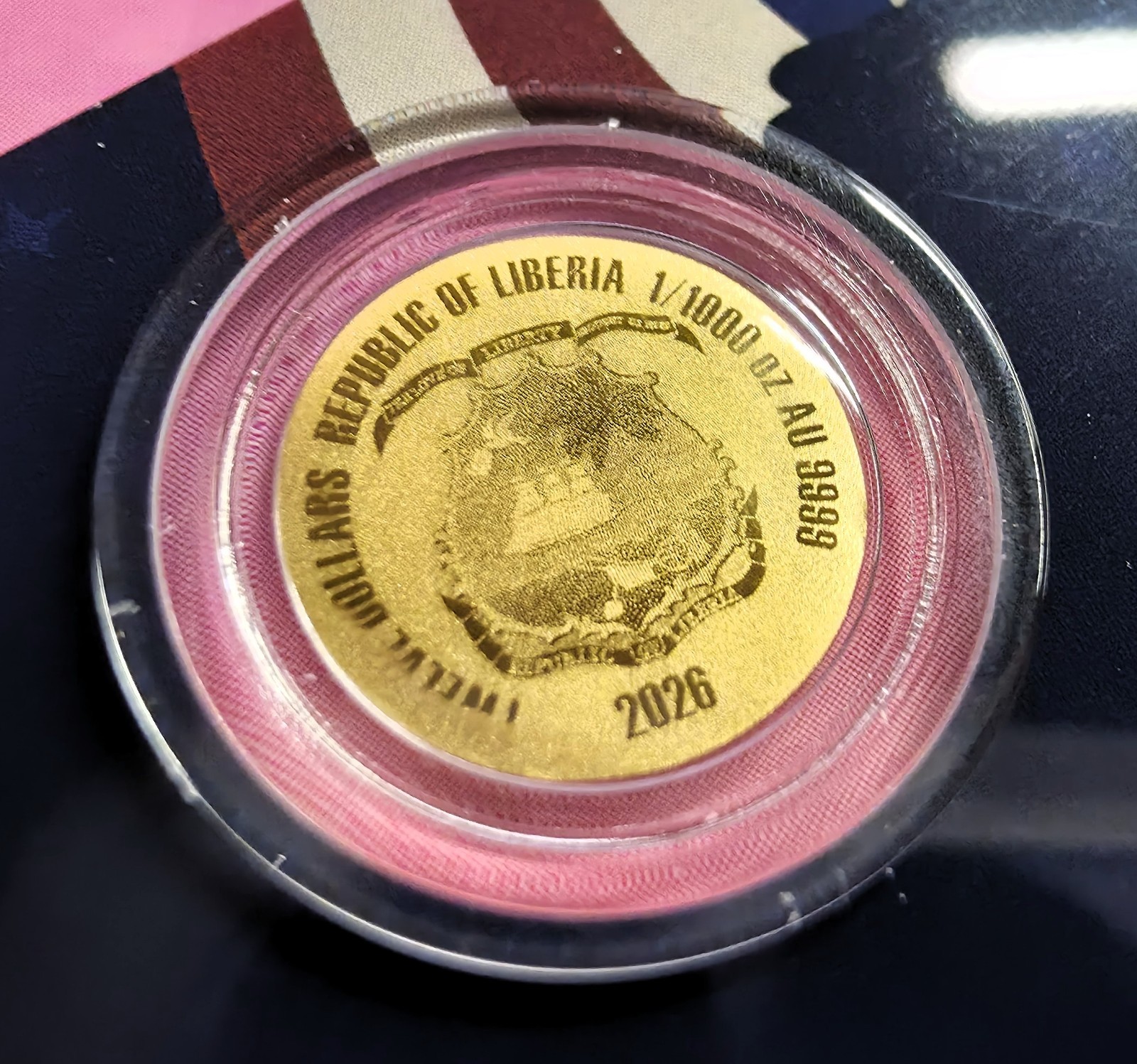 2026 Independence Day 4th July Gold Coincard 1/1000 oz – Limited Mintage 9,999