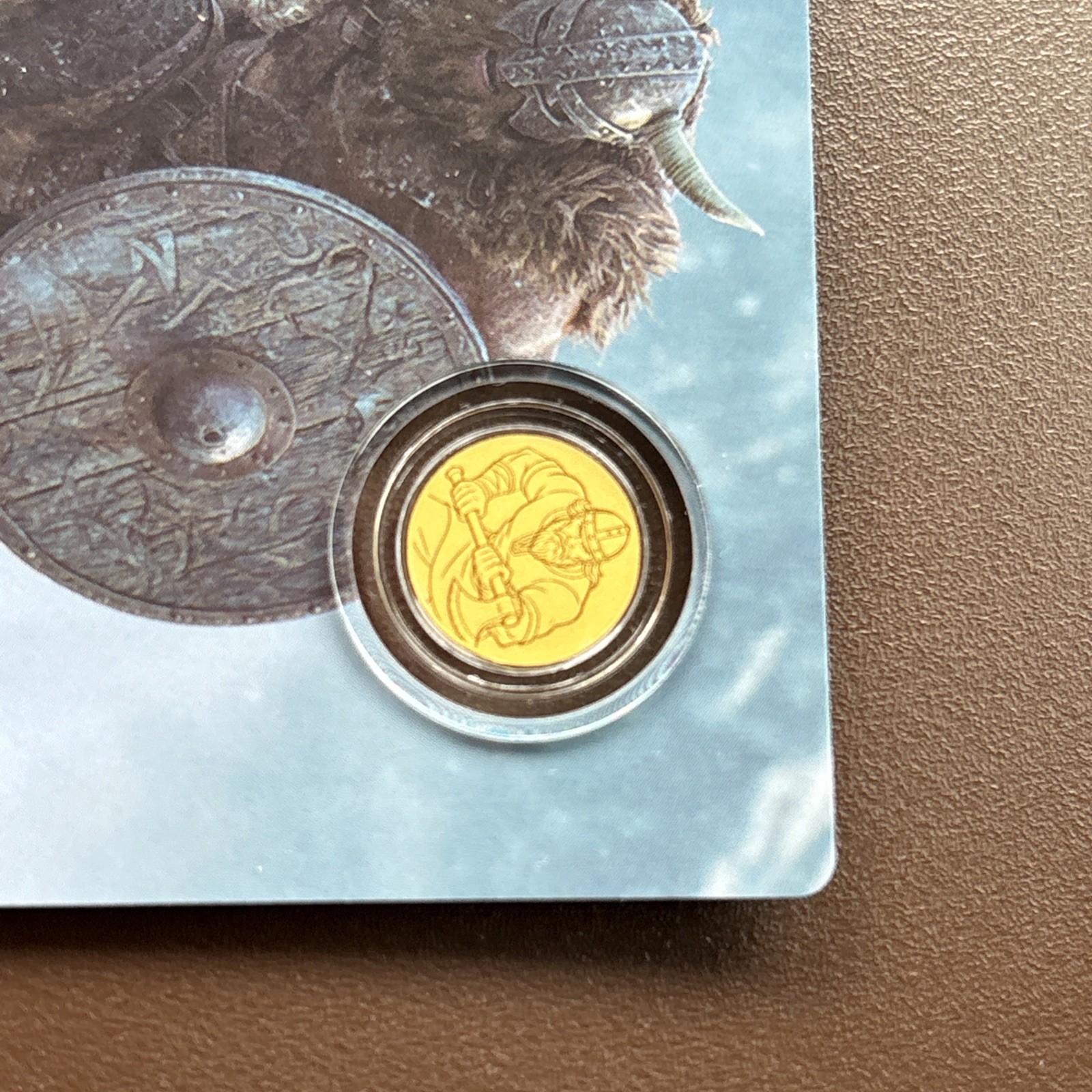 2026 Liberia Viking 1/1000 oz .9999 Gold Coin in Card (9,999 Mintage)