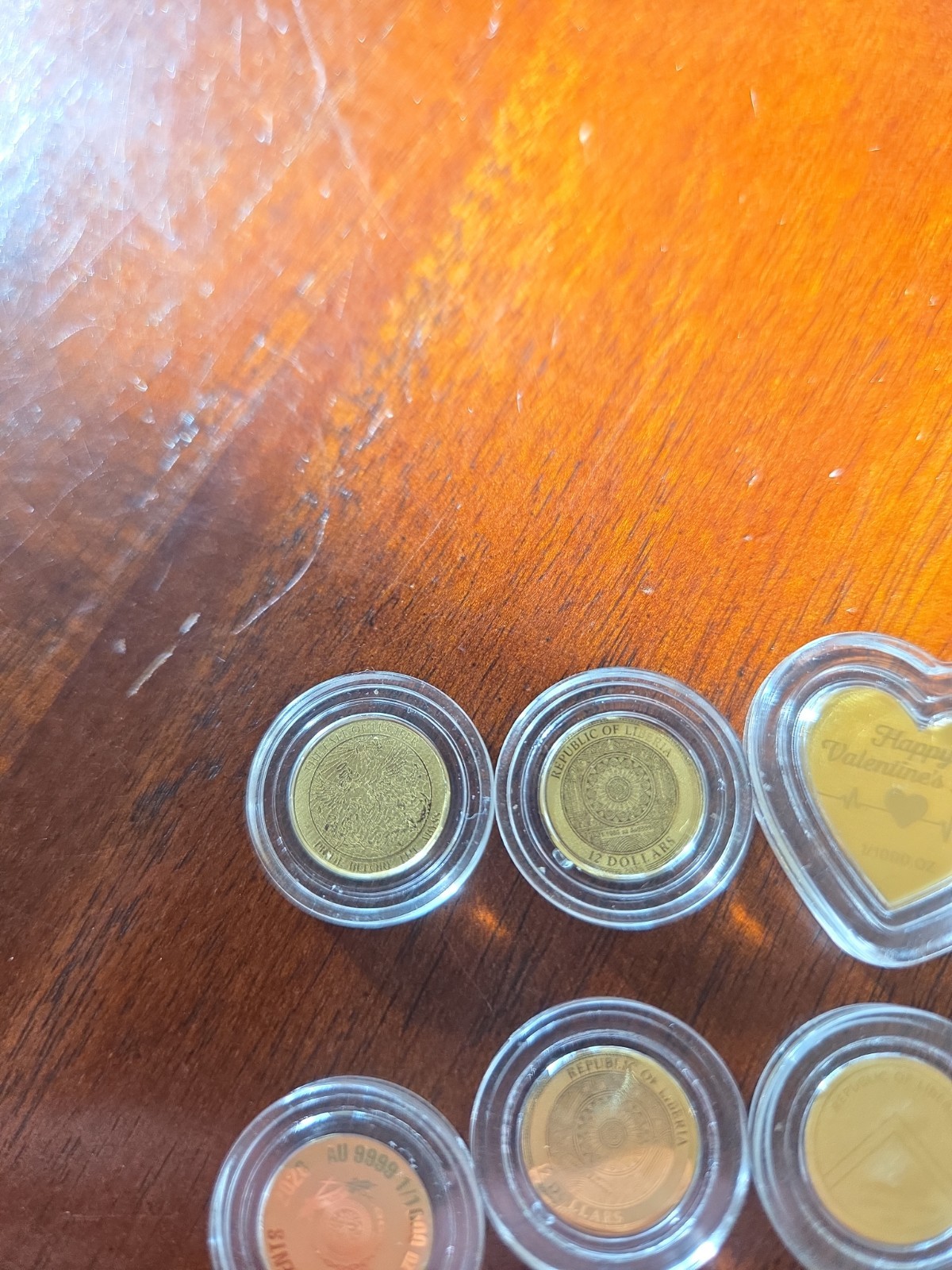 Lot Of 6 1/1000 Oz Gold Mixed Lot