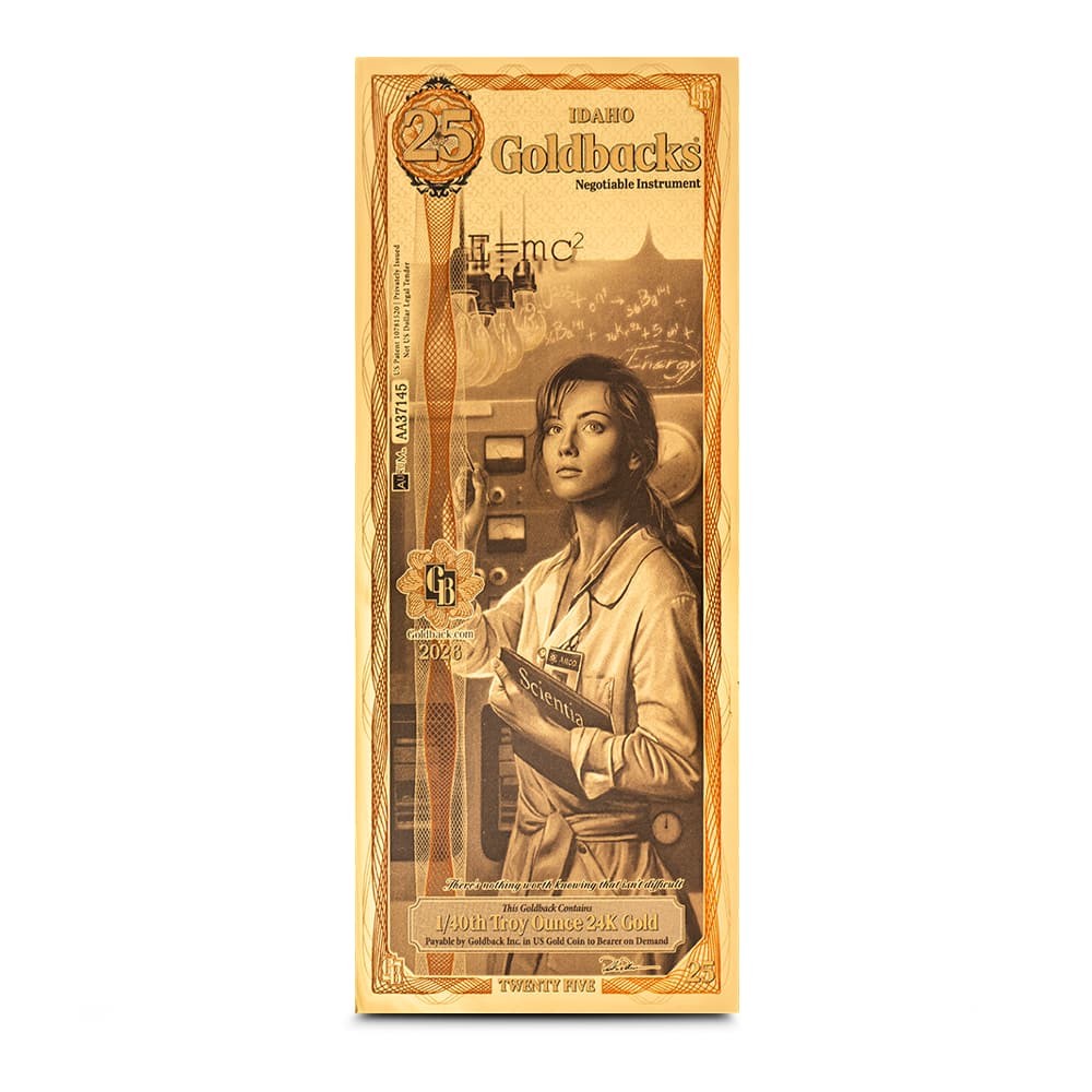 25 Idaho Goldback Gold Note (New)