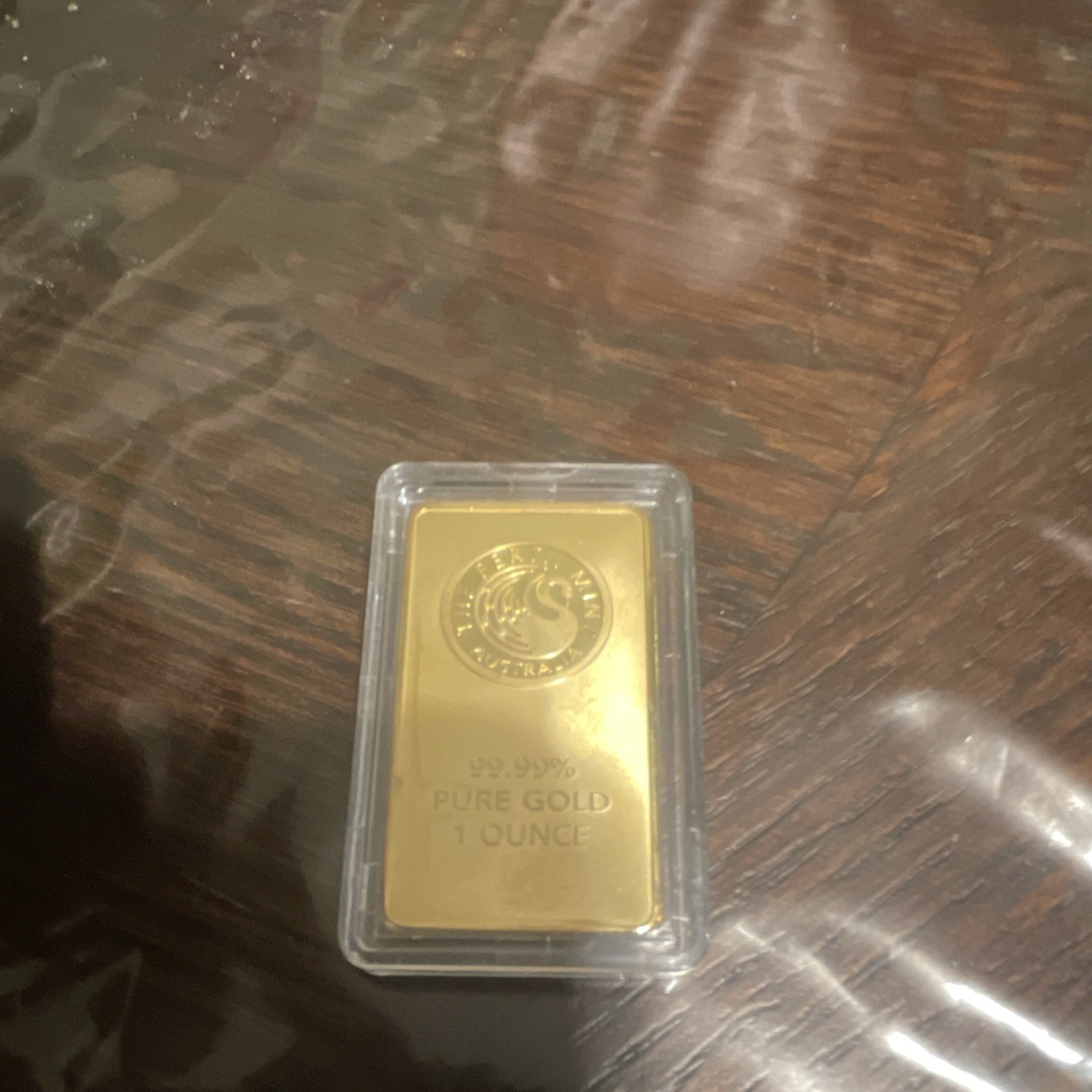 The Perth Mint 1 oz Gold Bar 0.9999 Fine Pure Gold Bullion in protection Case