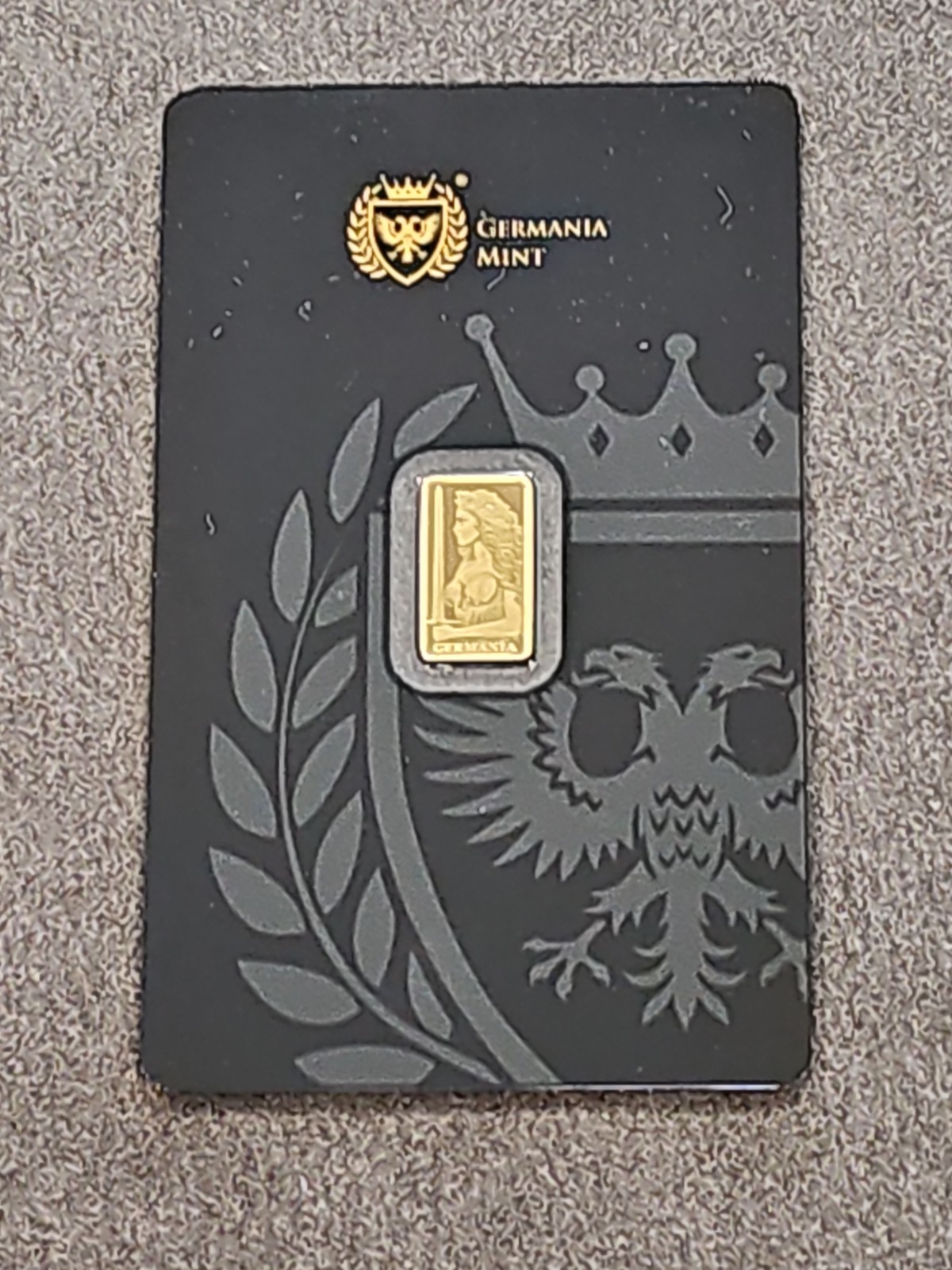Germania Mint 1/200 oz Fine Gold Bar Sealed Certified Assay Card