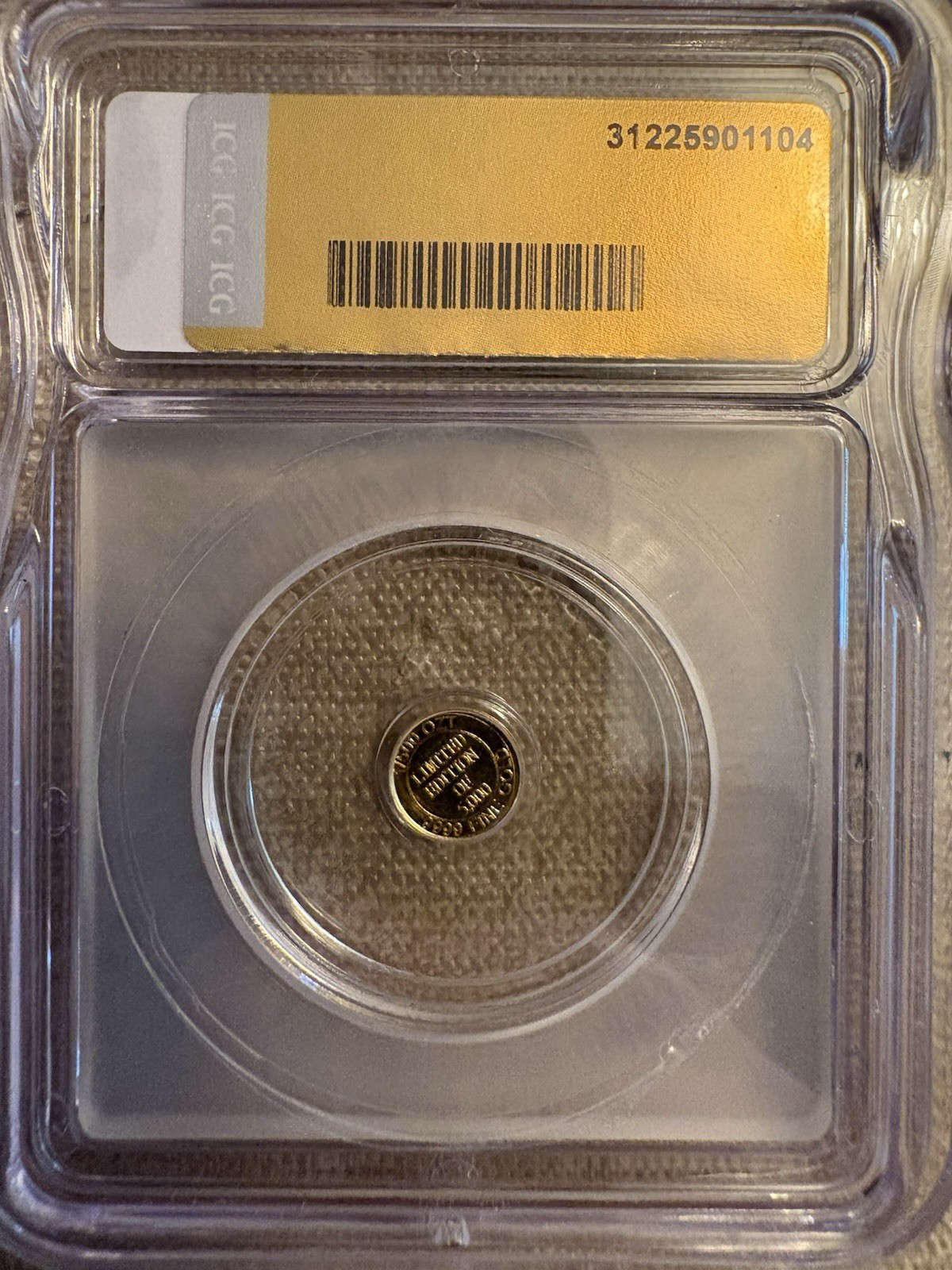 ICG MS70 1/500 oz .9999 Gold Colosseum Round Limited Mintage 5000 Slab