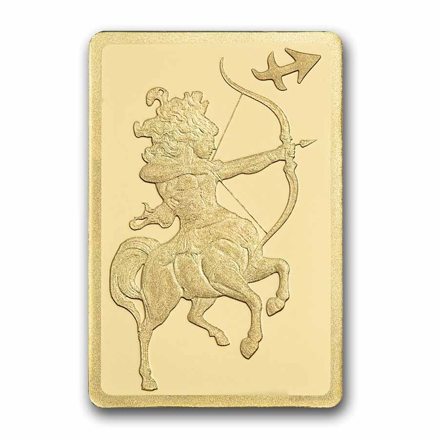 1/2 gram Gold Bar – PAMP Suisse Zodiacs: Sagittarius
