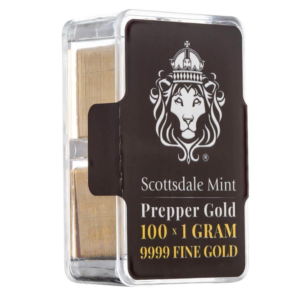 1 Gram Gold Bar by Scottsdale Mint .9999 Gold Bullion “Prepper Gold” #A551