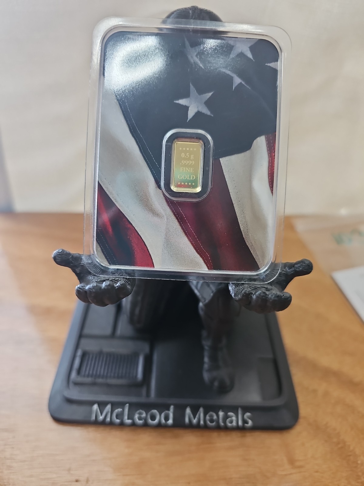 0.5 Gram Gold Bar 45th & 47th President Trump Gold Bar In Flag Assay