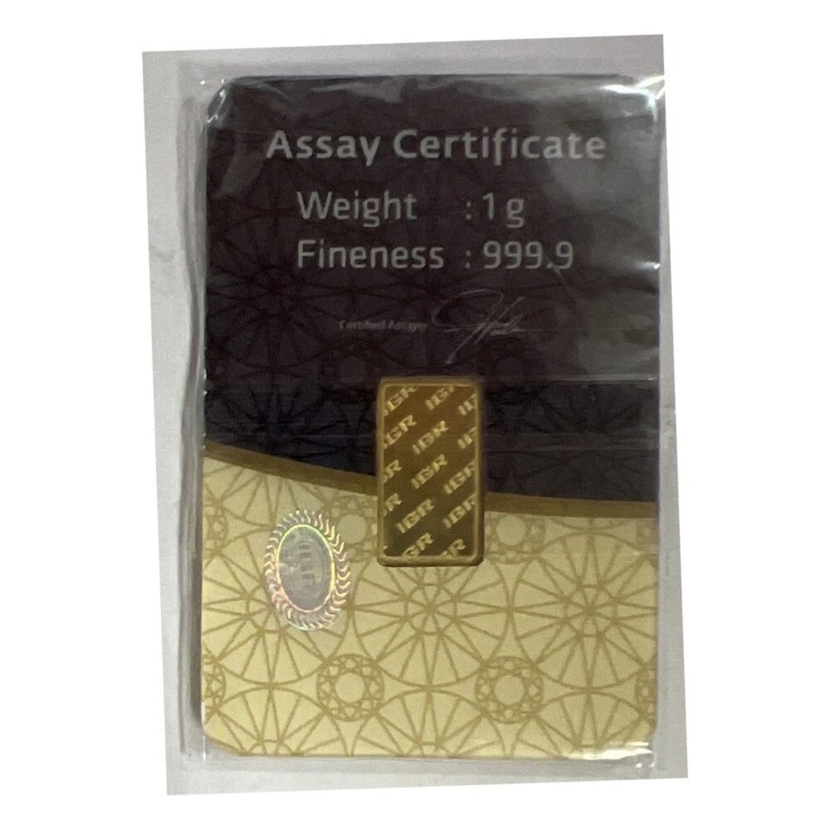 IGR 1 Gram Gold Bar – In Assay Card / Sealed