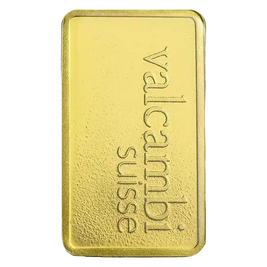 1 gram Gold Valcambi Bar w/ Assay