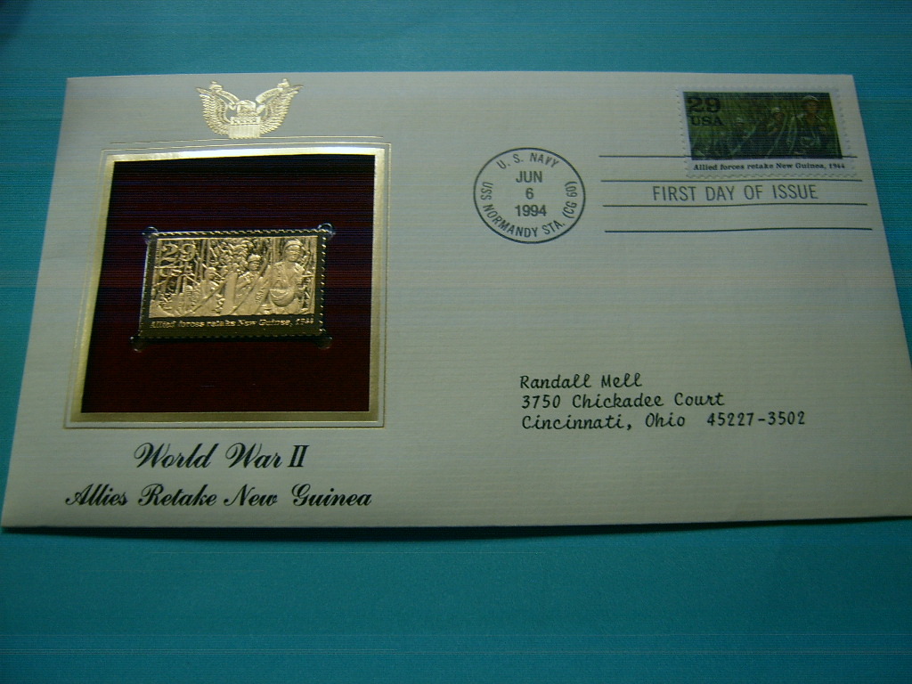 ALLIES FREE ROME JUNE 4 PARIS 1944 WORLD WAR II 22KT GOLD STAMP COMMEM #15