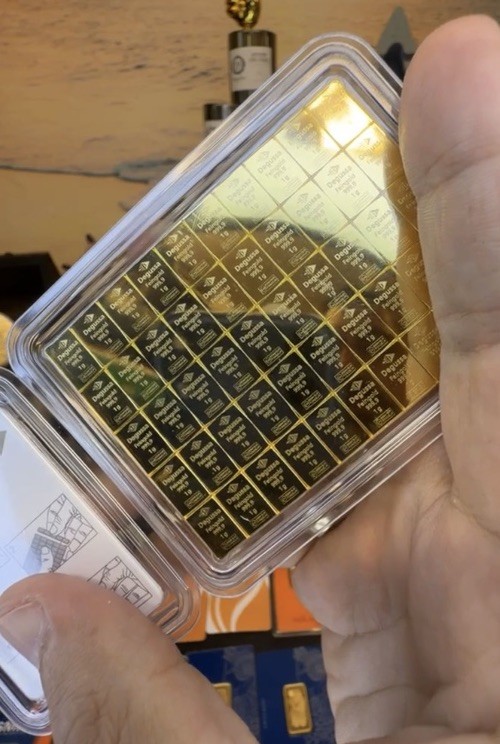 Rare 1 Gram .9999 Degussa Feingold Gold Bar No Longer Produced German Gold Bar!