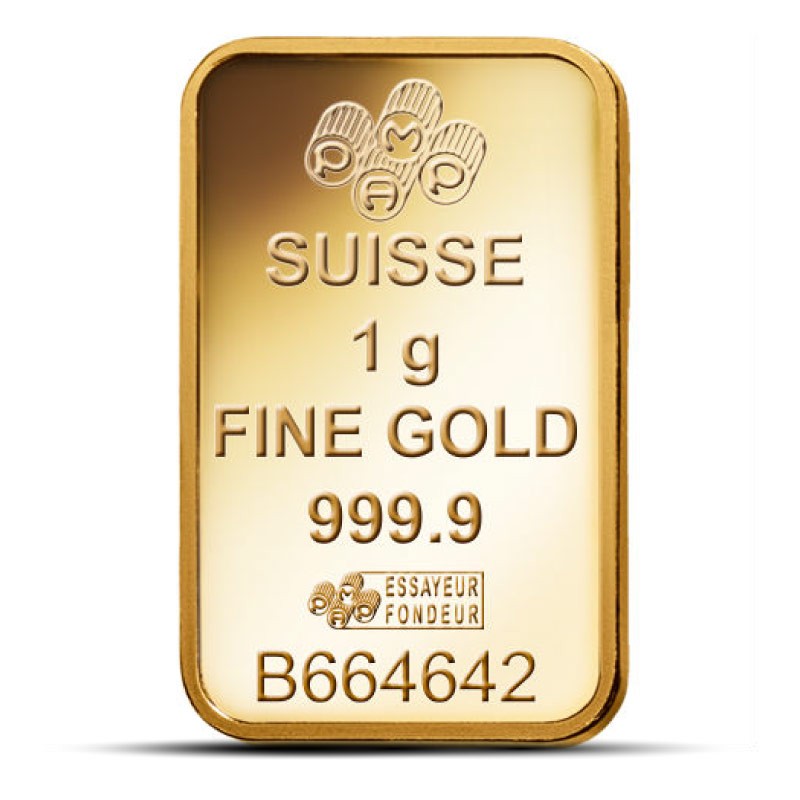 Gold 1 Gram Bar PAMP Fortuna
