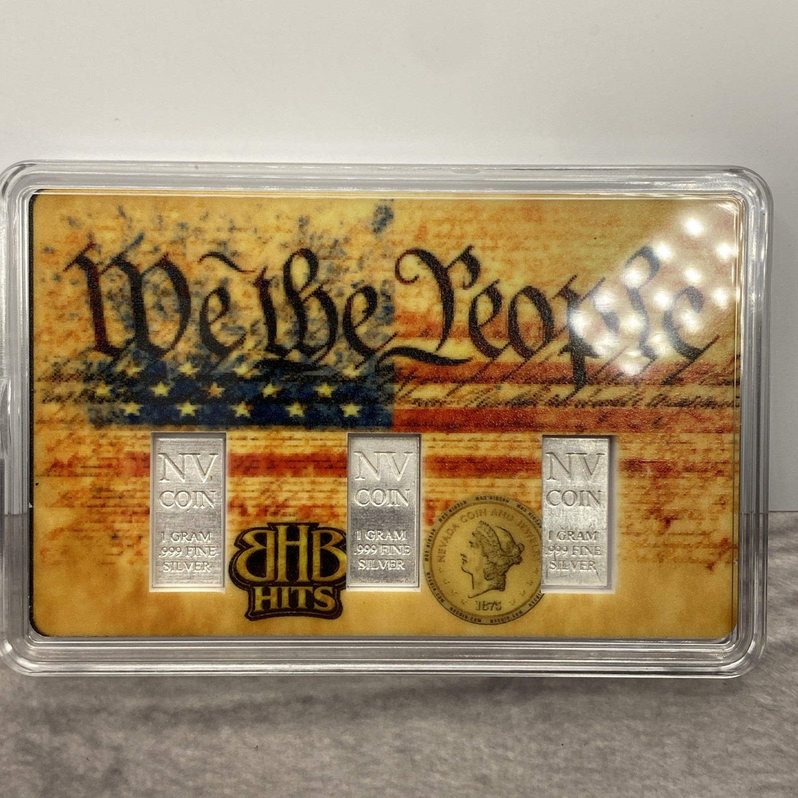 BHB NV Coin – 3 Grams of Silver We the people .999 Fine