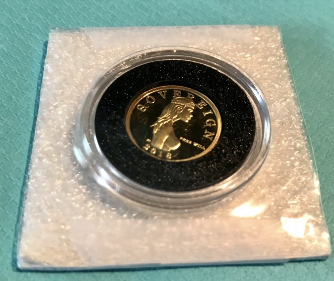 The Super Ultra Rare Free Will Sovereign Bullion 1/10 oz .9999 Gold 53 Minted!