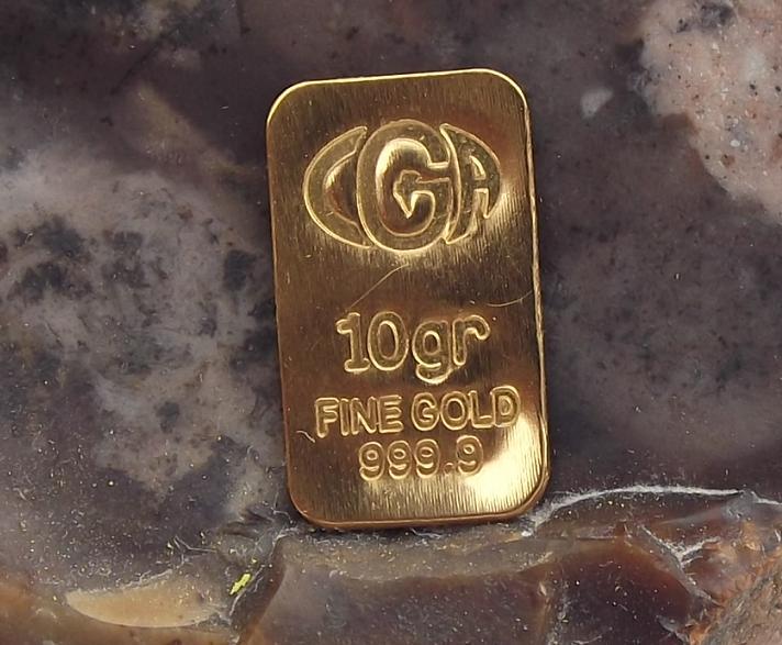 10 GRAlN ( NOT GRAM ) 24K PURE 9999 GOLD BULLION 2012 COLLECTOR EDITION BAR