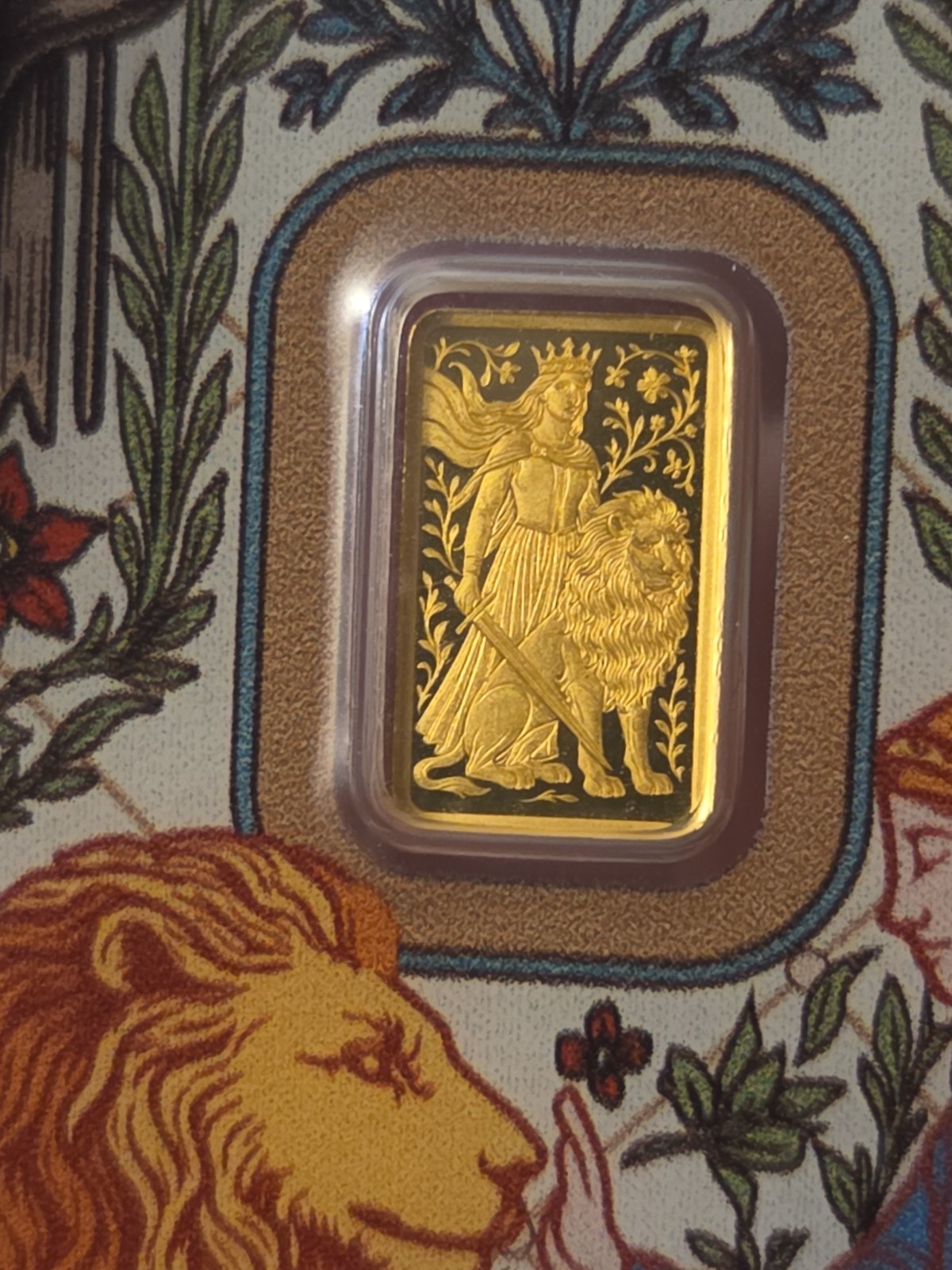 PAMP 🚨 Una And The Lion 1 Gram Gold In Assay RARE 3,000 Total Mintage 🔥 999.9