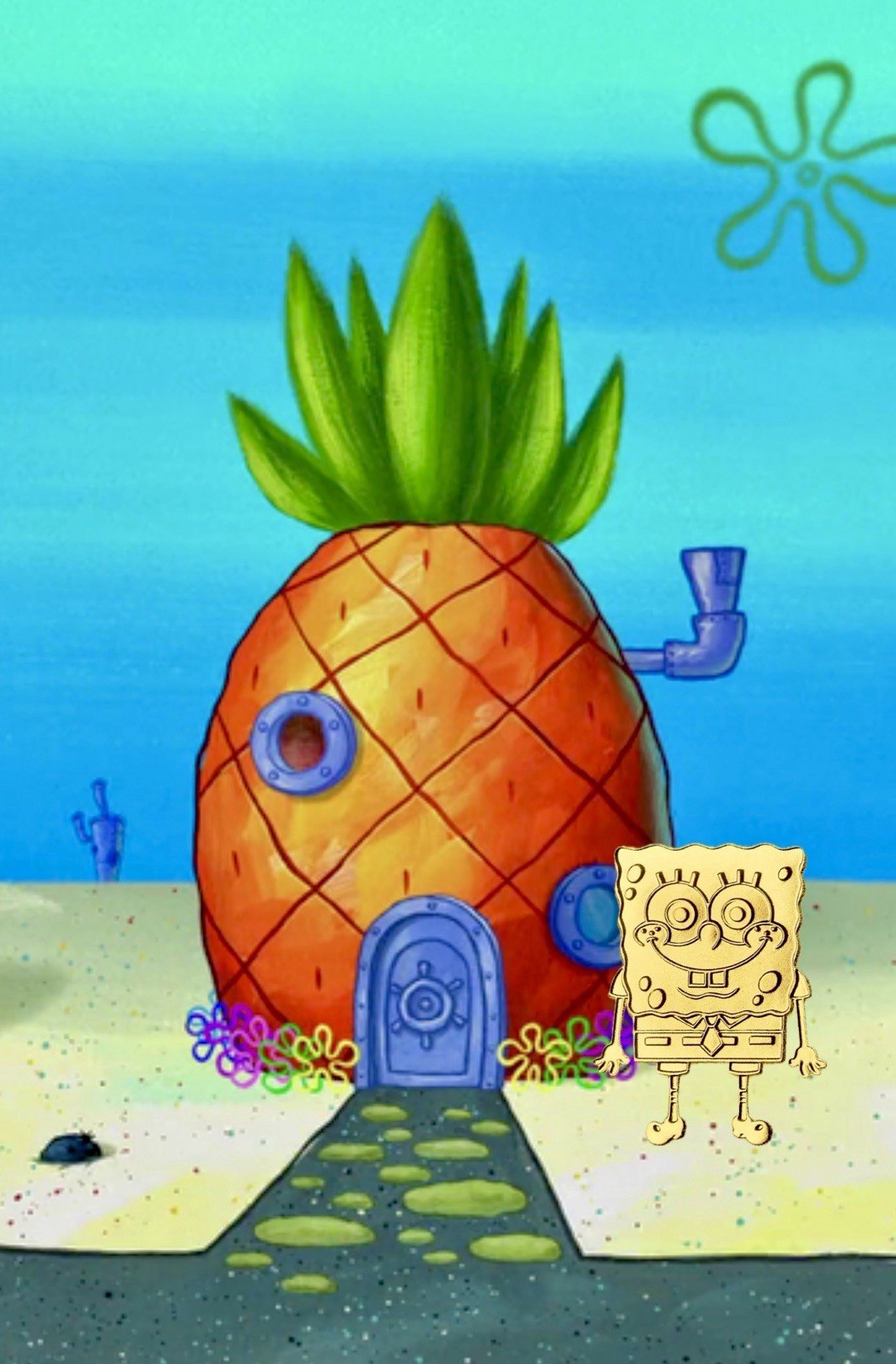 2025 SPONGEBOB SQUAREPANTS 1g .9999 Gold Bar The Perth Mint #1479 of 5000