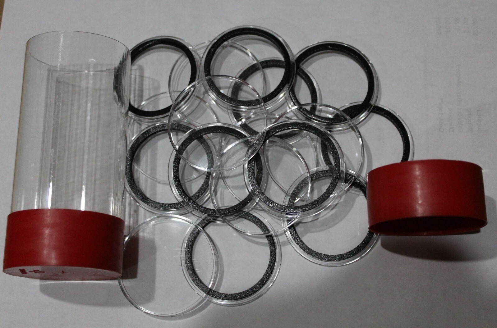 20 AIRTITE CAPULES 40.6 SILVER EAGLE DIRECT FIT BLACK RING W/STORAGE TUBE