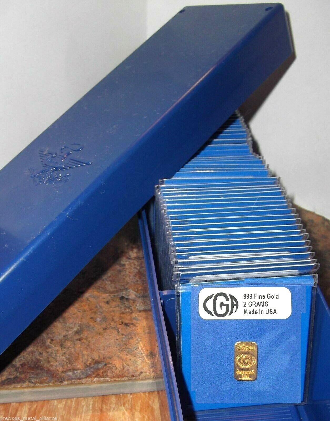 150 GRAMS GOLD 24K PURE CGA PREMIUM BULLION 75 BARS MONSTER BOX A PREPPERS BASIC