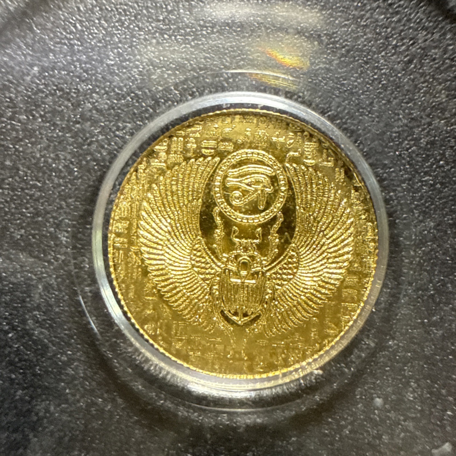 Lot Of 2- 1/200th oz Egyptian Scarab .9999 Fine Gold FRACTIONAL GOLD