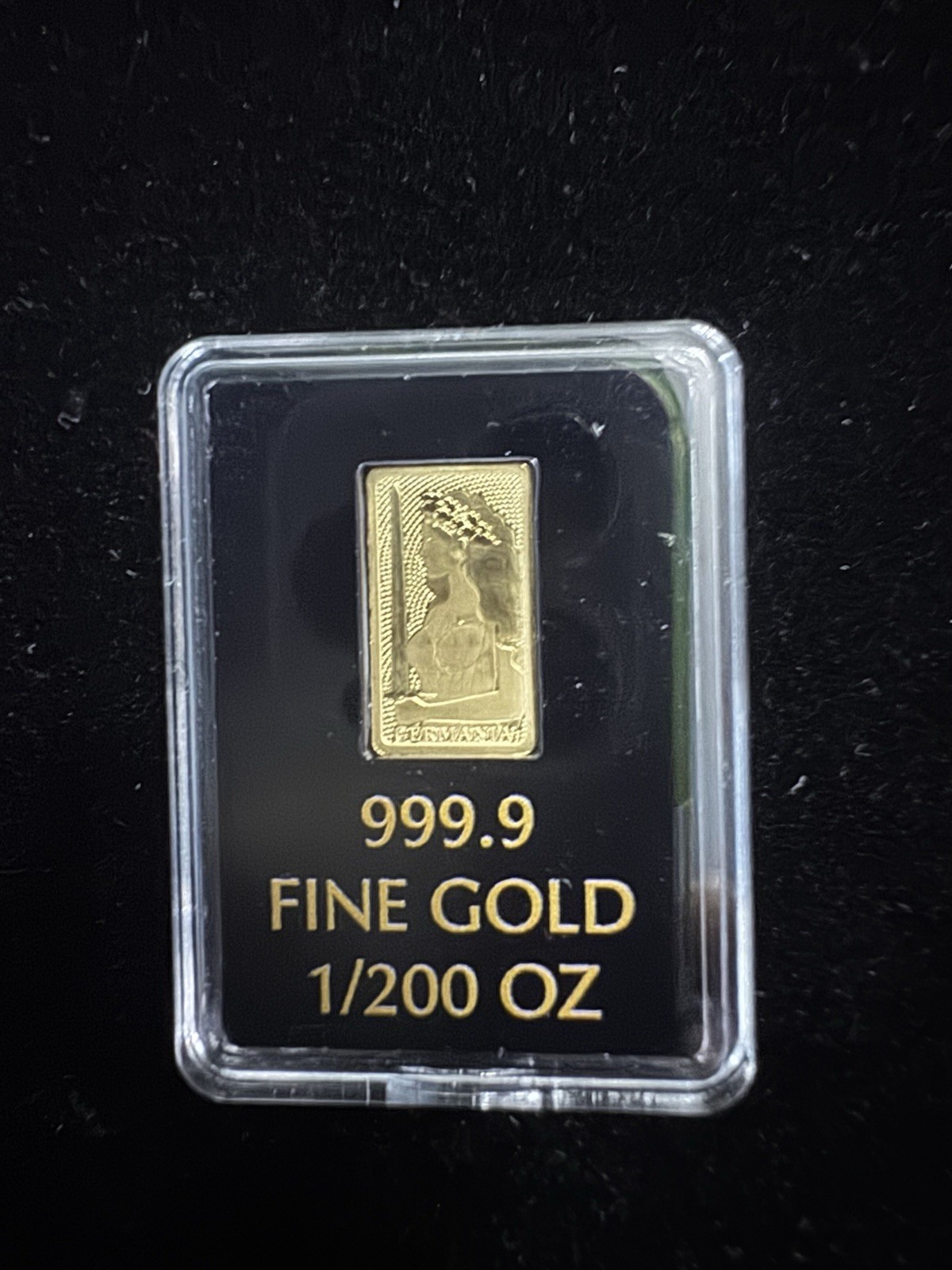 1/200 Oz Gold Bar 999.9 Fine Germania Mint Sealed Assay Mini Gold Bullion
