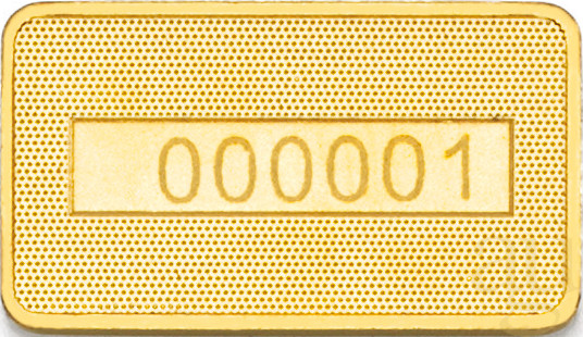 Gold Bar 2 Grams 999.9 C. HAFNER in Blister Card with Certificate 2g Gold