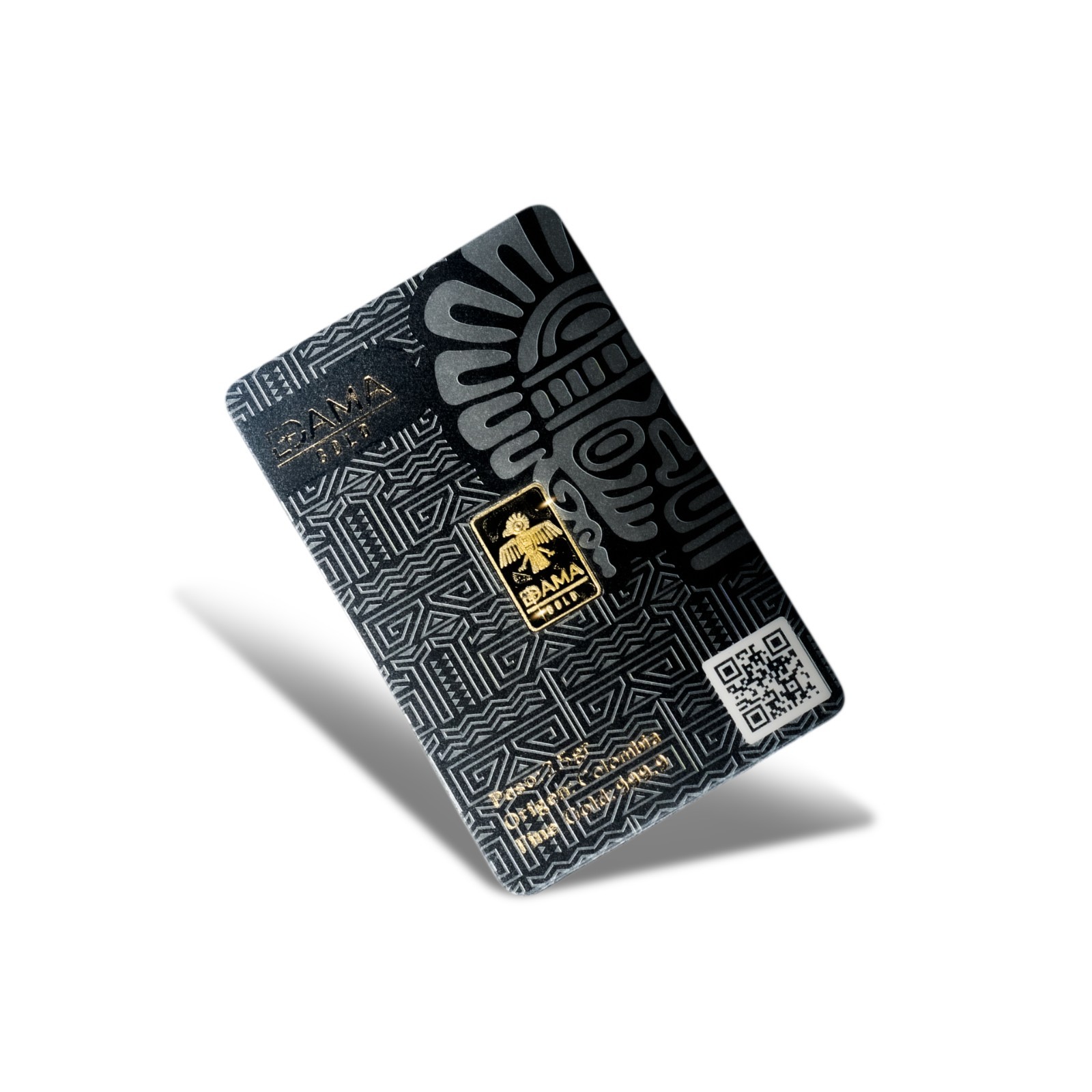 2.5Gram 24K Gold Bar 999 – Colombian Inspired Dama Gold Collectible Bullion Card